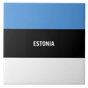 Azulejo De Cerâmica Bandeira da Estônia