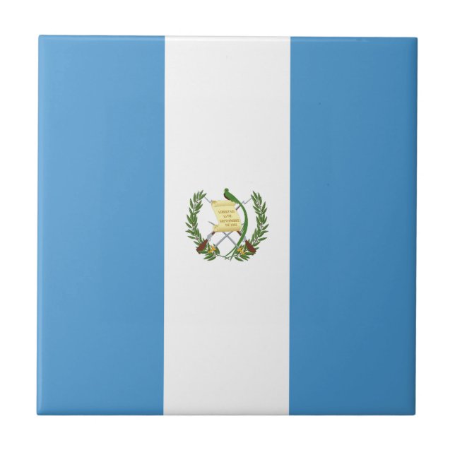 Azulejo De Cerâmica Bandeira da Guatemala (Frente)