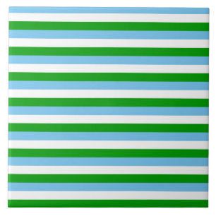 Azulejo De Cerâmica Bandeira da Guatemala listra as linhas verdes do s