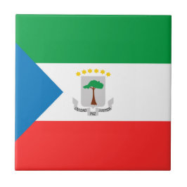 Azulejo De Cerâmica Bandeira da Guiné Equatorial