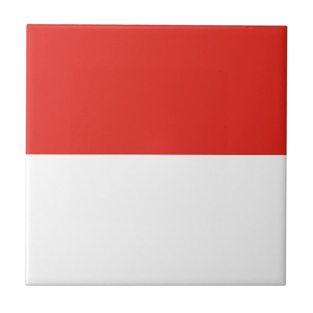 Azulejo De Cerâmica Bandeira da Indonésia (Frente)