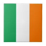 Azulejo De Cerâmica Bandeira da Irlanda<br><div class="desc">A bandeira irlandesa é uma tribanda vertical. As cores usadas na bandeira são verde,  branco,  laranja. A proporção da bandeira irlandesa é de 1:2. A bandeira da Irlanda foi adotada em 1919.</div>
