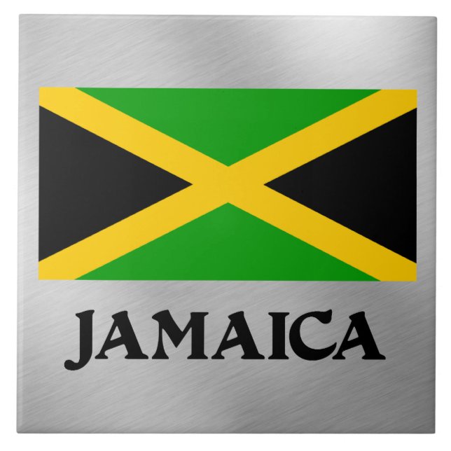 Azulejo De Cerâmica Bandeira da Jamaica (Frente)