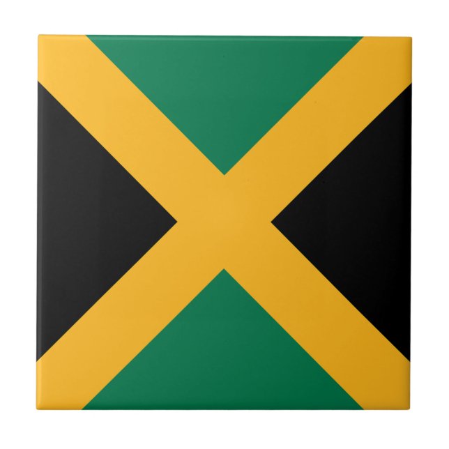 Azulejo De Cerâmica bandeira da Jamaica (Frente)
