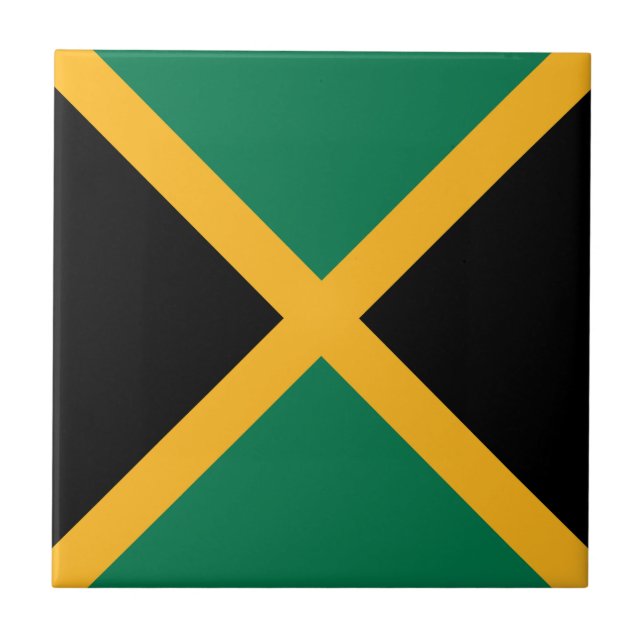 Azulejo De Cerâmica Bandeira da Jamaica (Frente)