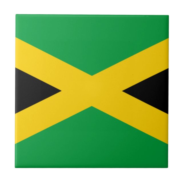 Azulejo De Cerâmica Bandeira da Jamaica (Frente)