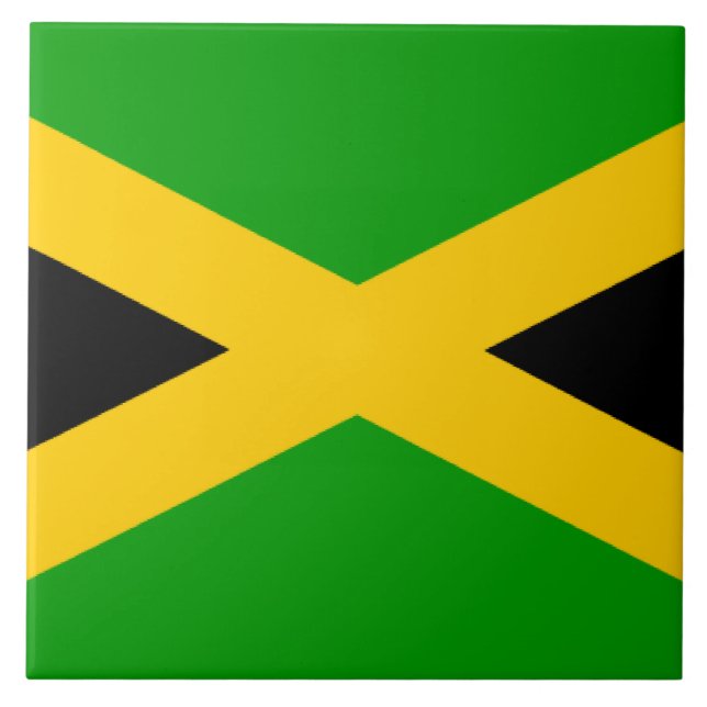 Azulejo De Cerâmica Bandeira da Jamaica (Frente)