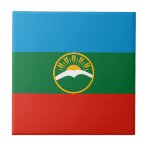 Azulejo De Cerâmica Bandeira da Karachay-Circássia