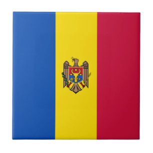 Azulejo De Cerâmica Bandeira da Moldávia