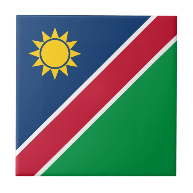 Azulejo De Cerâmica Bandeira da Namíbia (Frente)