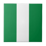 Azulejo De Cerâmica Bandeira da Nigéria<br><div class="desc">Um presente ideal para todos aqueles que são patrióticos do seu país!</div>