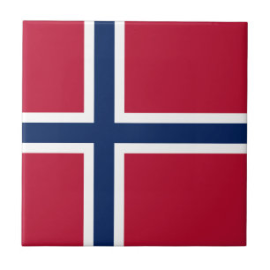 Azulejo De Cerâmica Bandeira da Noruega