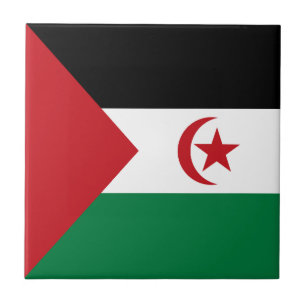 Azulejo De Cerâmica Bandeira da República Árabe Saaraui Democrática