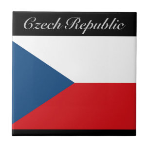 Azulejo De Cerâmica Bandeira da República Checa - República Checa