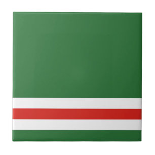 Azulejo De Cerâmica Bandeira da República Chechena de Ichkeria