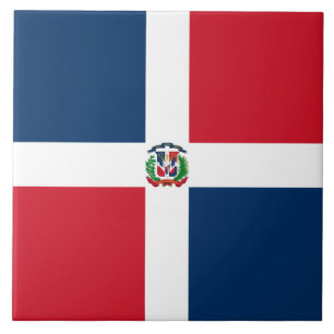 Azulejo De Cerâmica Bandeira da República Dominicana