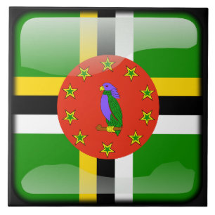 Azulejo De Cerâmica Bandeira da República Dominicana