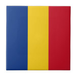 Azulejo De Cerâmica Bandeira da Romênia<br><div class="desc">Um presente ideal para todos aqueles que são patrióticos do seu país!</div>