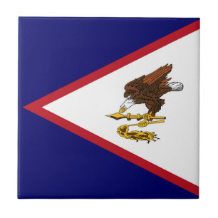 Azulejo De Cerâmica bandeira da Samoa Americana
