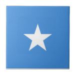 Azulejo De Cerâmica Bandeira da Somália<br><div class="desc">Bandeira patriótica da Somália.</div>