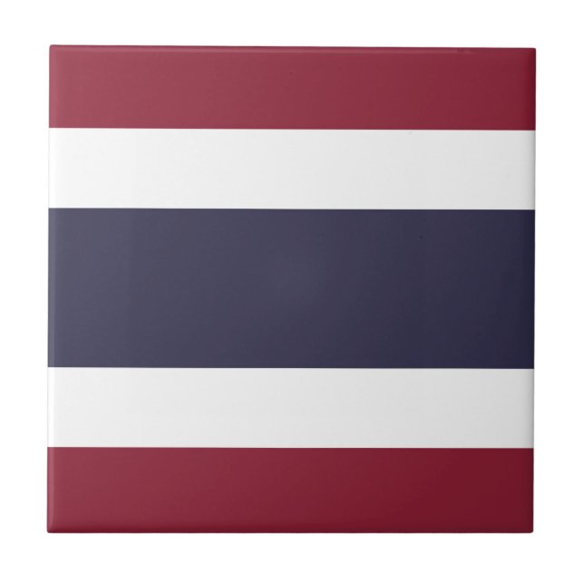 Azulejo De Cerâmica Bandeira da Tailândia (Frente)