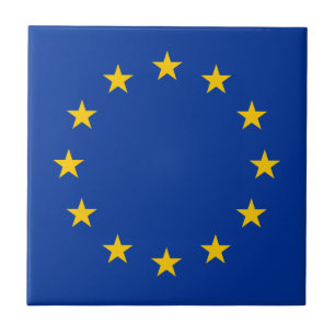 Azulejo De Cerâmica Bandeira da União Europeia