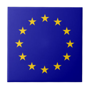 Azulejo De Cerâmica Bandeira da União Europeia