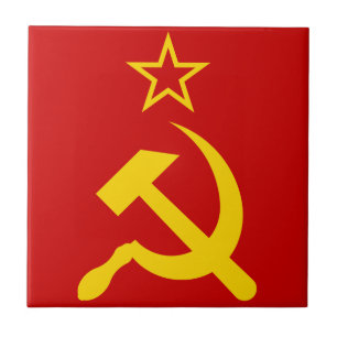 Azulejo De Cerâmica Bandeira da URSS - Bandeira da União Soviética