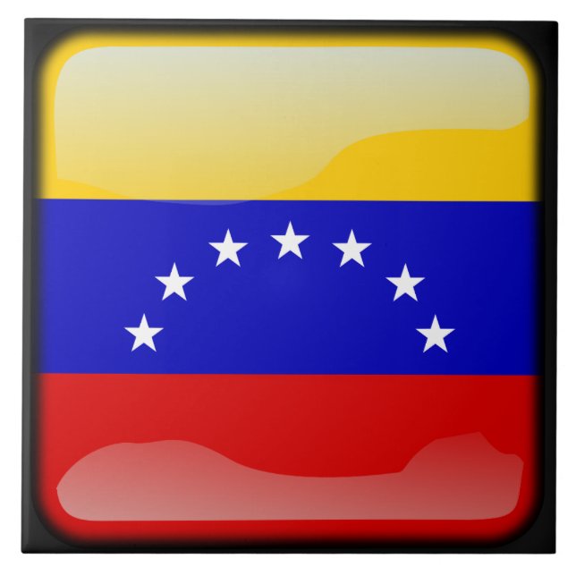 Azulejo De Cerâmica Bandeira da Venezuela (Frente)