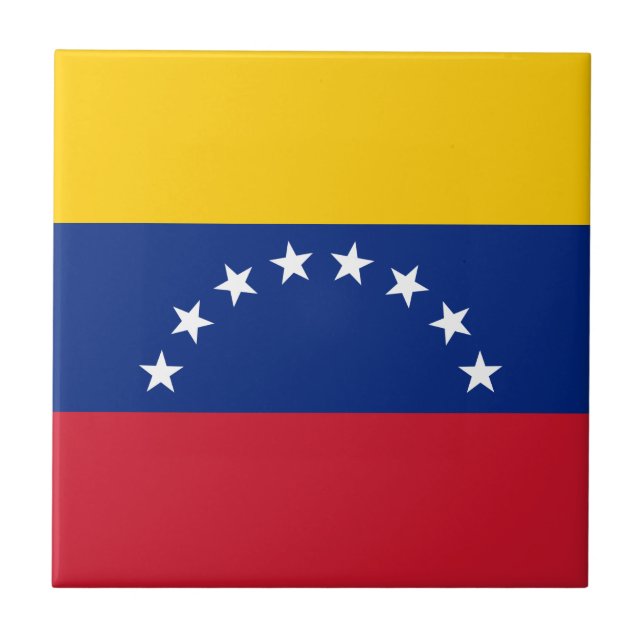 Azulejo De Cerâmica Bandeira da Venezuela (Frente)