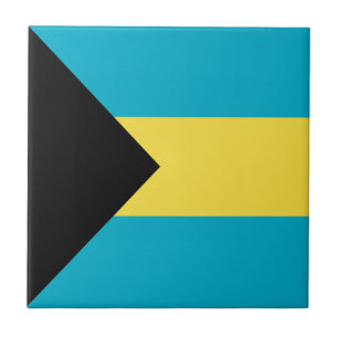 Azulejo De Cerâmica Bandeira das Bahamas