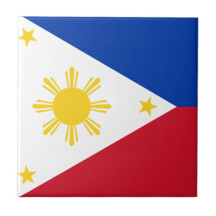 Azulejo De Cerâmica Bandeira das Filipinas