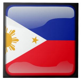 Azulejo De Cerâmica Bandeira das Filipinas