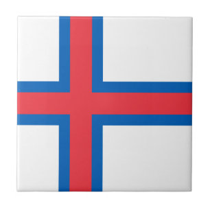 Azulejo De Cerâmica Bandeira das Ilhas Faroé