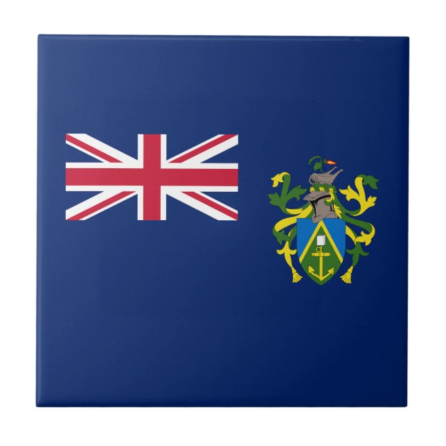 Azulejo De Cerâmica Bandeira das Ilhas Pitcairn (Frente)