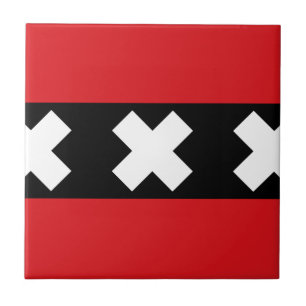 Azulejo De Cerâmica Bandeira de Amesterdã