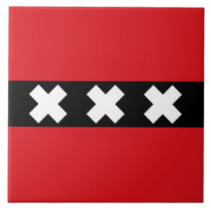 Azulejo De Cerâmica Bandeira de Amesterdã