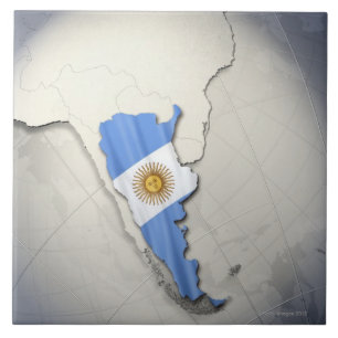 Azulejo De Cerâmica Bandeira de Argentina