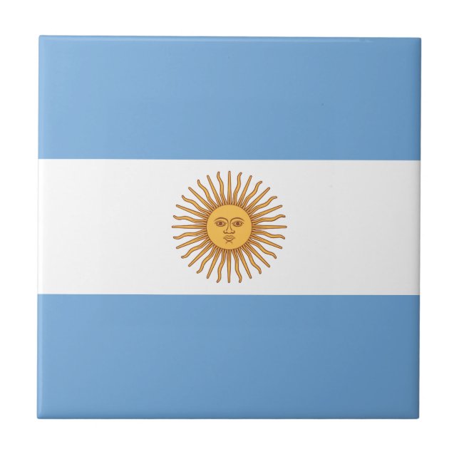 Azulejo De Cerâmica Bandeira de Argentina (Frente)