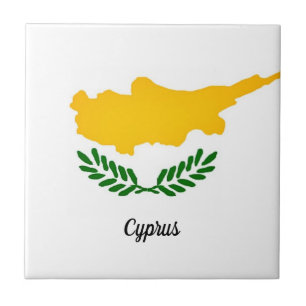 Azulejo De Cerâmica Bandeira de Chipre
