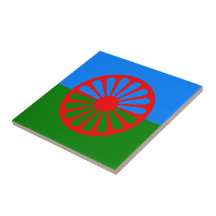 Azulejo De Cerâmica Bandeira de cigana oficial da Romênia