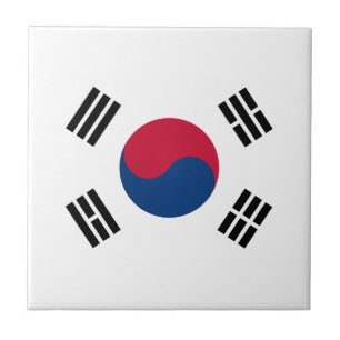 Azulejo De Cerâmica Bandeira de Coreia do Sul