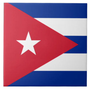 Azulejo De Cerâmica Bandeira de Cuba