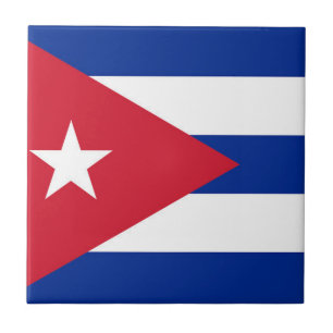 Azulejo De Cerâmica Bandeira de Cuba