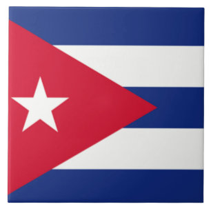 Azulejo De Cerâmica Bandeira de Cuba