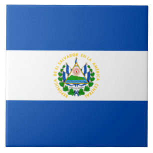 Azulejo De Cerâmica Bandeira de El Salvador
