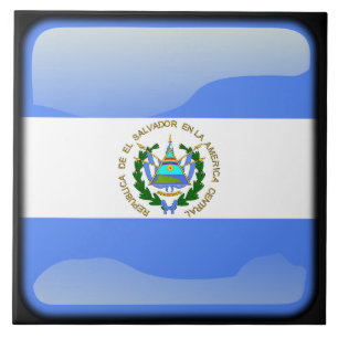 Azulejo De Cerâmica Bandeira de El Salvador