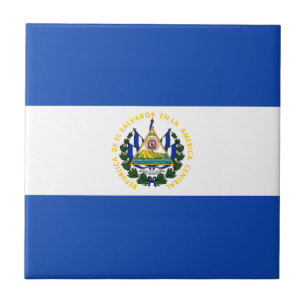 Azulejo De Cerâmica Bandeira de El Salvador