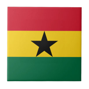 Azulejo De Cerâmica Bandeira de Ghana