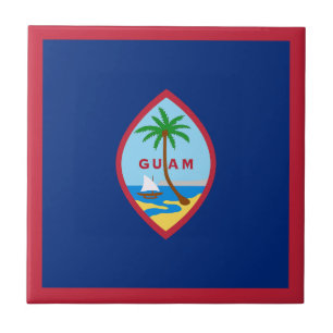 Azulejo De Cerâmica Bandeira de Guam
